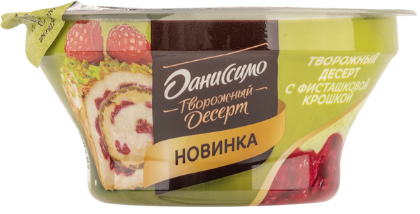Изображение Творог 3,9% Даниссимо фисташка малина Эйч энд Эн п/б, 110 г