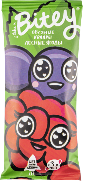 Изображение Батончик фруктово-ягодный Байт Квадры лесные ягоды Биофудлаб м/у, 30 г
