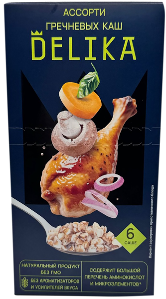 Изображение Каша гречневая Делика ассорти Арчеда-Продукт к/у, 240 г