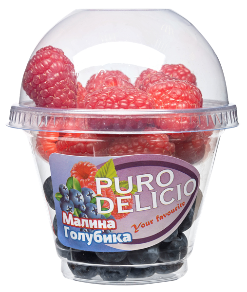 Изображение Ягода ягодный микс голубика малина  стакан, 150 г