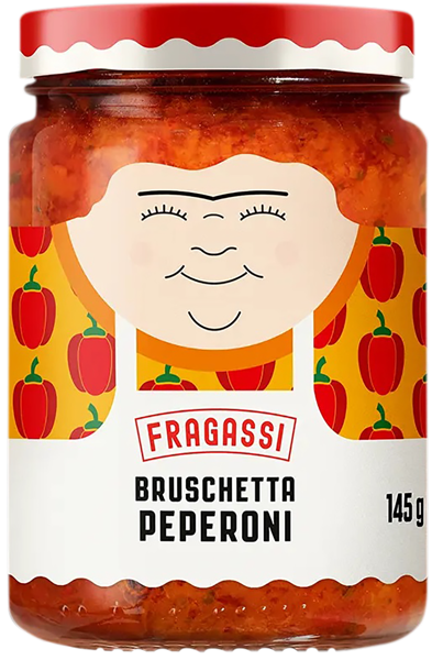 Изображение Соус для брускетты Фрагасси из Абруццо со сладким перцем Верде Абруццо с/б, 145 г