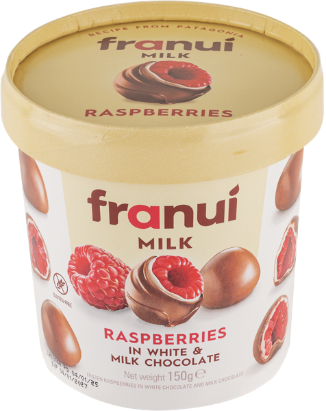 Изображение Ягоды замороженный Франуи малина в белом и молочном Франуи Эспана СЛ карт/к, 150 г