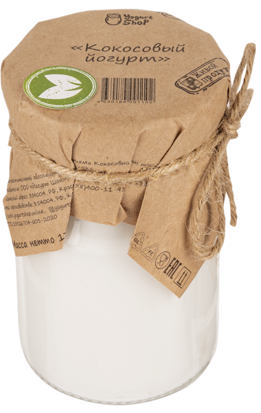 Изображение Йогурт кокосовый Йогурт Шоп Йогурт шоп с/б, 170 г
