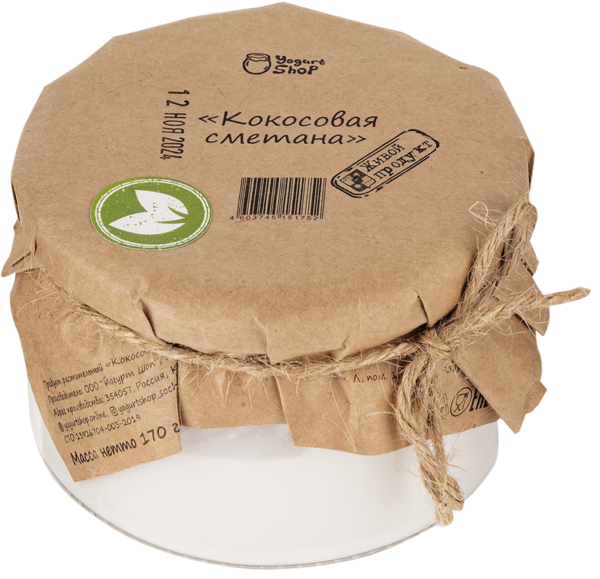 Изображение Сметана Кокосовая Йогурт Шоп Йогурт шоп с/б, 170 г