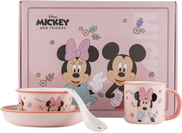 Изображение Набор керамической посуды Дисней-про минни 4 предмета розовый Регалия к/у, 1 шт