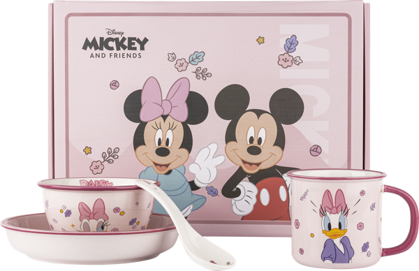 Изображение Набор керамической посуды Дисней-про поночка 4 предм розовый Регалия к/у, 1 шт