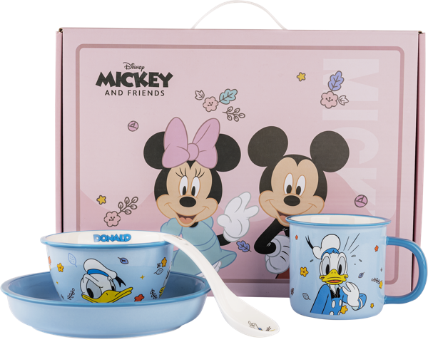 Изображение Набор керамической посуды Дисней-про дональд 4 предм голубой Регалия к/у, 1 шт