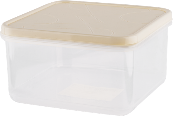 Изображение Контейнер 700мл бежевый Хомвер модена квадратный Хомвер , 1 шт