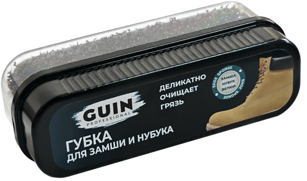 Изображение Губка для обуви Гуин изделия из замши и нубука Эмпарус п/у, 1 шт