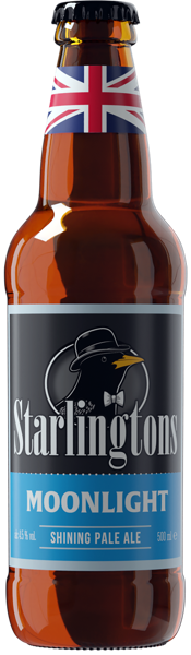 Изображение Пиво светлое Лагер 4,5% Старлингтонс мунлайт Хобсонс с/б, 0,5 л