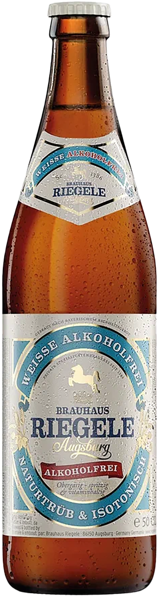 Изображение Пиво Безалкогольное 0,0% н/ф Ригеле Вайс алкоголфрай Ригеле с/б, 0,5 л