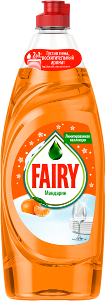 Изображение Средство для мытья посуды Фейри мандарин Проктер Энд Гэмбл п/у, 650 мл