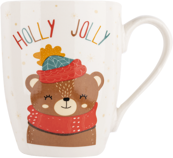 Изображение Кружка 340мл белая Купман новогодняя зверушка в асс Купман Интернэшнл , 1 шт