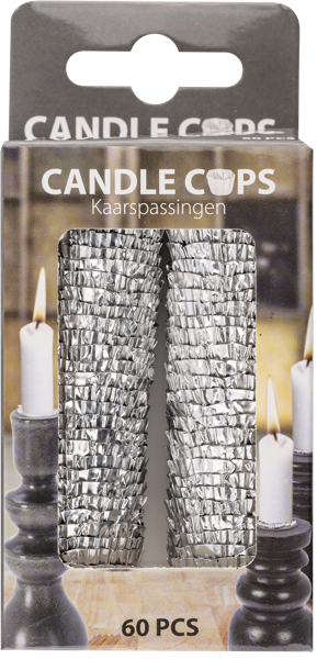 Изображение Подсвечник для свечи Купман алюминиевый Купман Интернэшнл к/у, 60 шт