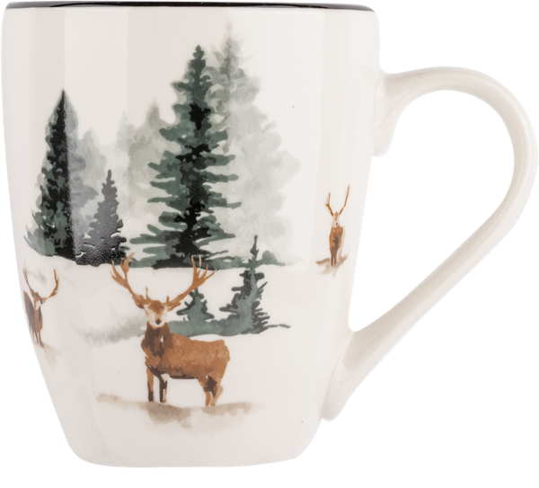 Изображение Кружка 320мл Купман звери в лесу белая Купман Интернэшнл , 1 шт