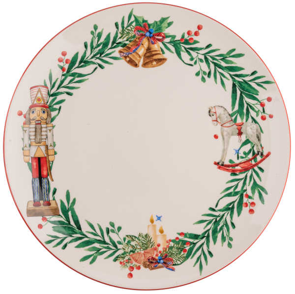 Изображение Тарелка 27см Купман щелкунчик кремовая Купман Интернэшнл , 1 шт