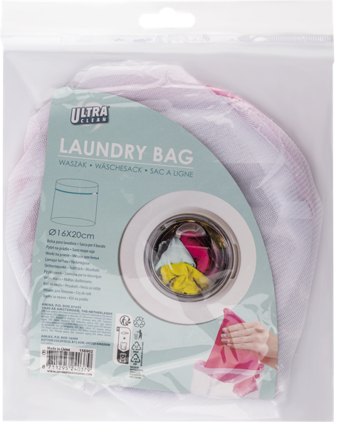 Изображение Мешочек 16*20см для стирки Купман белый цилиндр Купман Интернэшнл м/у, 1 шт