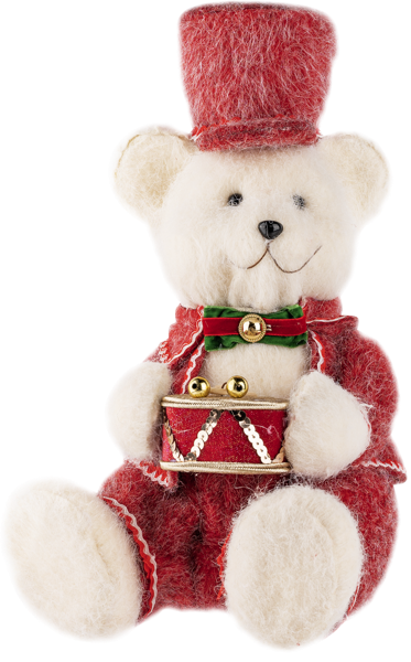 Изображение Фигурка 41см Купман мишка с барабаном красный Купман Интернэшнл , 1 шт