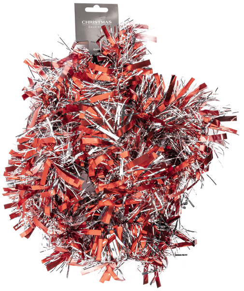 Изображение Мишура 2м Купман золото серебро красная Купман Интернэшнл , 1 шт