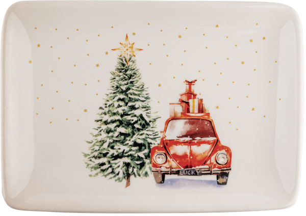 Изображение Блюдо 25*17см сервировочное Купман рождество доломит Купман Интернэшнл , 1 шт