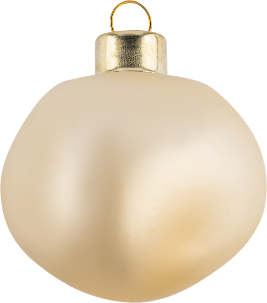Изображение Елочное украшение 6см стекло Купман шар мятый шампань Купман Интернэшнл , 1 шт
