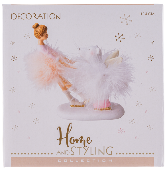 Изображение Статуэтка 14см Купман белый медведь с ангелом Купман Интернэшнл , 1 шт