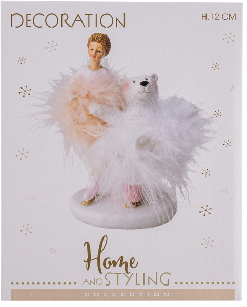 Изображение Статуэтка 12см Купман белый медведь с ангелом Купман Интернэшнл , 1 шт