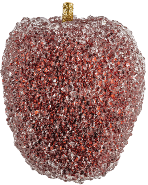 Изображение Елочное украшение 8см пластик Купман яблоко красное Купман Интернэшнл , 1 шт
