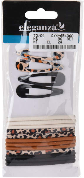 Изображение Набор для волос Элеганза резинки и заколки 16предм Купман Интернэшнл м/у, 1 шт