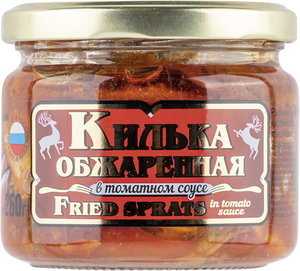 Изображение Килька в томатном соусе Вкусные консервы обжаренная Вкусные Консервы с/б, 260 г