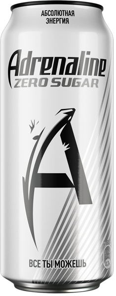 Изображение Напиток Энергетический Адреналин Раш Зеро Шуга Пепсико ж/б, 0,449 л