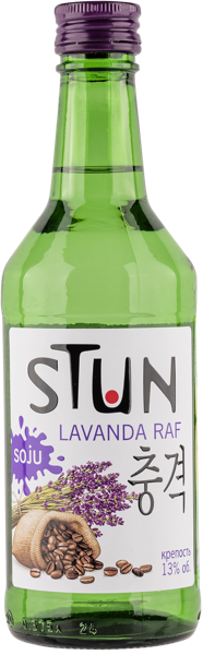 Изображение Спиртной напиток 13% Соджу Стан Лавандовый Раф КЛВЗ Кристалл с/б, 0,375 л