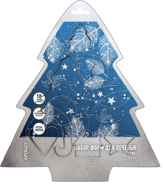 Изображение Форма для печенья Аполло театро ассорти Нингбо Чошар к/у, 10 шт