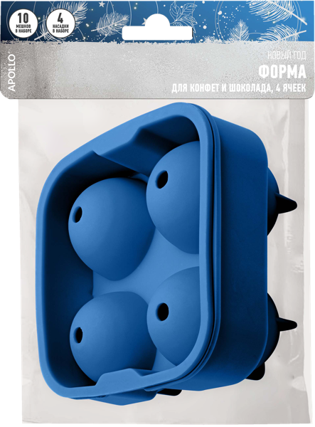 Изображение Форма для льда Аполло театро 4 шара Янцзян Чинен , 1 шт