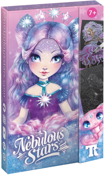 Изображение Раскраска для девочек Небулус Старс Эклипсия с красками ТвинТим Эдженси , 1 шт