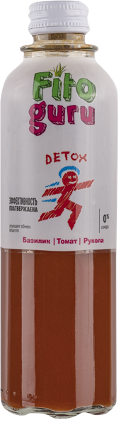 Изображение Напиток сокосодержащий негаз Фитогуру Томат Базилик Гарциния Фуд Витс Пэрпус с/б, 0,33 л