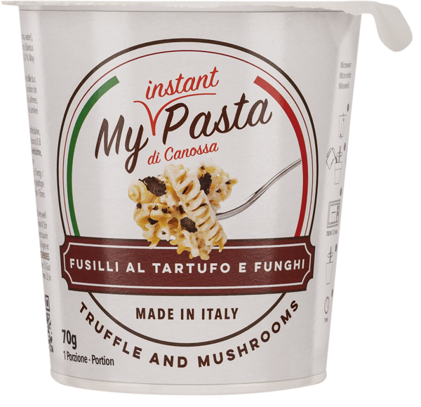 Изображение Паста быстрого приготовления Май Инстант Паста фузилли трюфель грибы Паста Каниола СРЛ к/у, 70 г