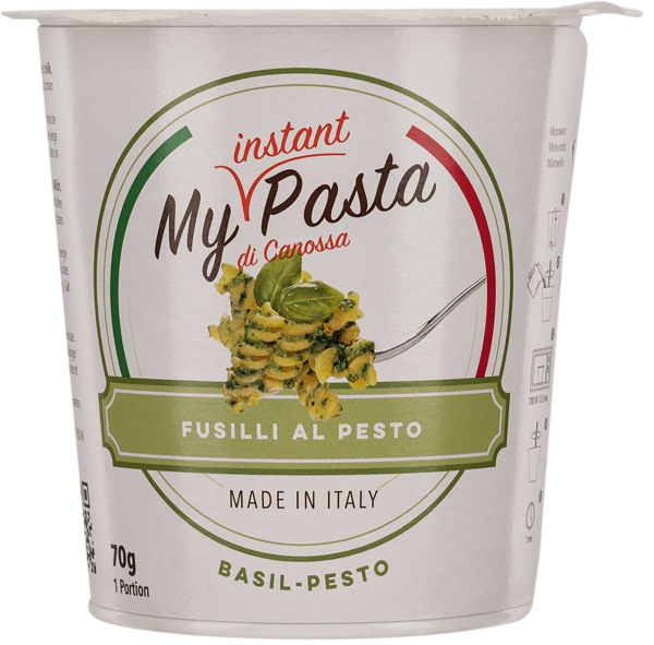 Изображение Паста быстрого приготовления Май Инстант Паста фузилли песто Паста Каниола СРЛ к/у, 70 г