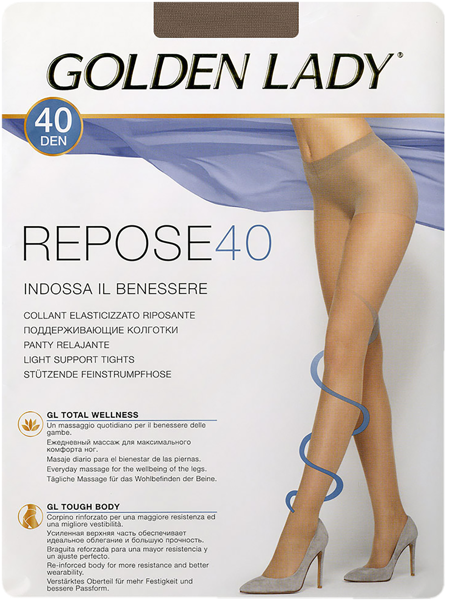 Изображение Колготки 40 ден размер 2 Голден Леди Репосе Мелон Единая Европа Элит м/у, 1 шт