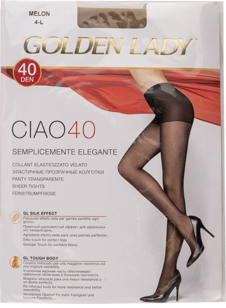 Изображение Колготки 40 ден размер 4 Голден Леди Циао Мелон Единая Европа Элит м/у, 1 шт