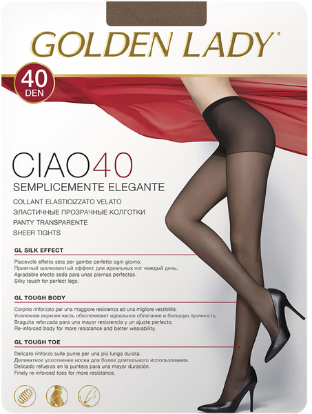 Изображение Колготки 40 ден размер 2 Голден Леди Циао Мелон Единая Европа Элит м/у, 1 шт