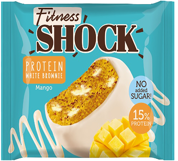 Изображение Пирожное протеиновое Фитнес шок брауни манго Фитнес десерты м/у, 50 г