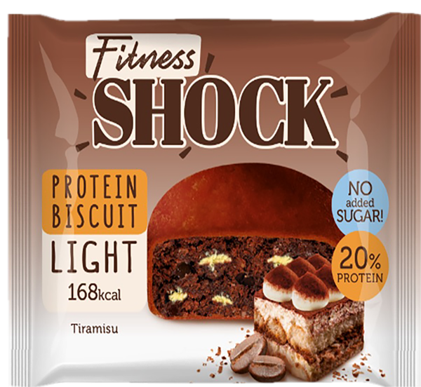 Изображение Бисквит протеиновый Фитнес шок тирамису Фитнес десерты м/у, 40 г