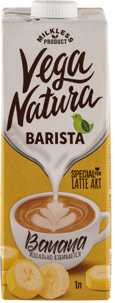Изображение Напиток соевый Вега Натура Бариста с бананом Южное т/п, 1 л