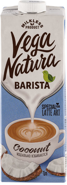 Изображение Напиток кокосовый Вега Натура Бариста Южное т/п, 1 л