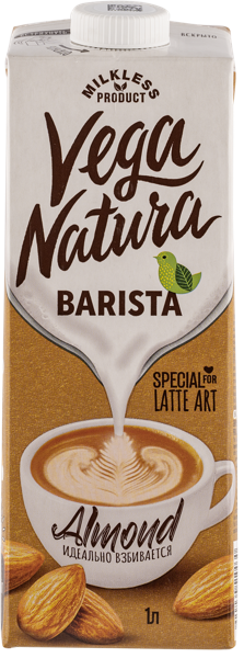 Изображение Напиток миндальный Вега Натура Бариста Южное т/п, 1 л