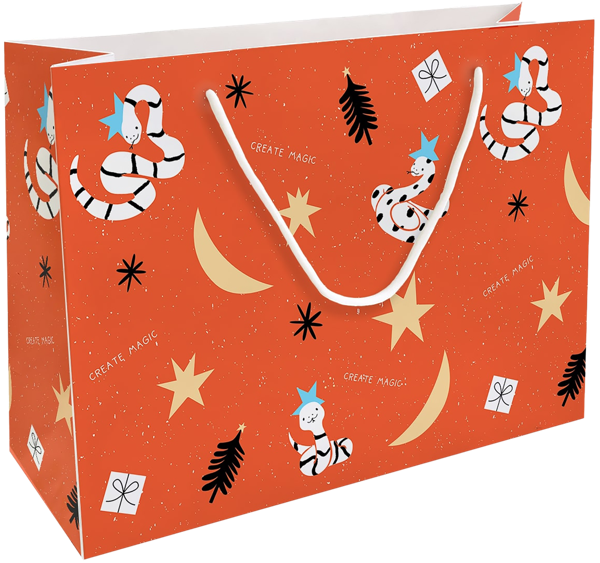 Изображение Пакет 36*26см подарочный Би Смарт лаки змея красный Иу Антэнг Пэкэджинг , 1 шт