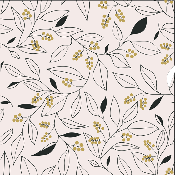 Изображение Бумага 70*100см упаковочная Би Смарт веточки джун розовая Созидание м/у, 1 шт