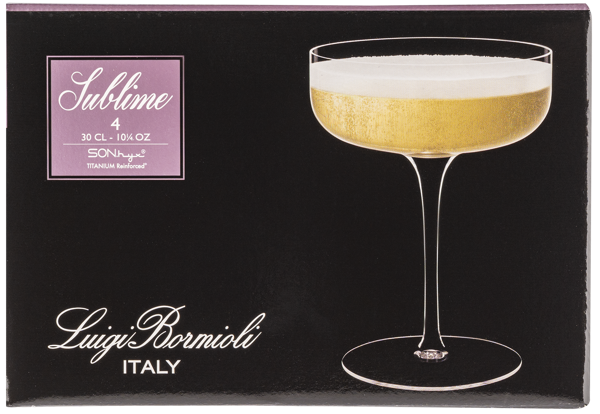 Изображение Бокал 300мл для шампанского Луиджи Бормиоли сублим креманка Луиджи Бормиоли к/у, 4 шт