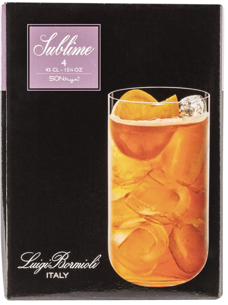 Изображение Стакан 450мл для напитков Луиджи Бормиоли сублим Луиджи Бормиоли к/у, 4 шт